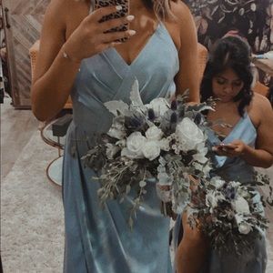 COPY - Dusty Blue Bridesmaid Dress